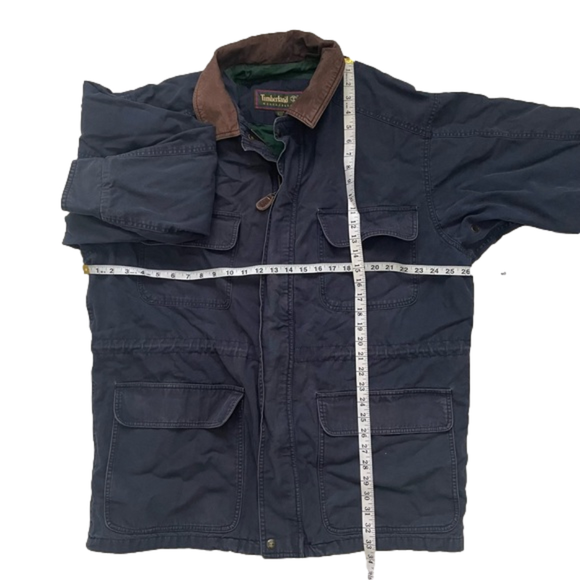 Timberland Chore Barn Coat Workwear Weathergear Leather Utility Jacket Large - Picture 13 of 13